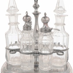 Cruet Stand (Amsterdam, Pieter Gerard Petersen 1816-1846) zilver.