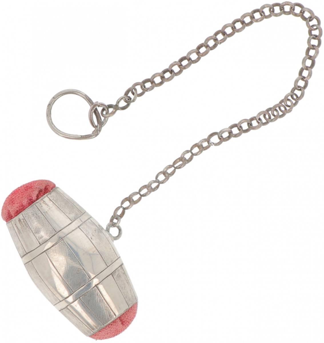 Chatelaine speldenkussen zilver.