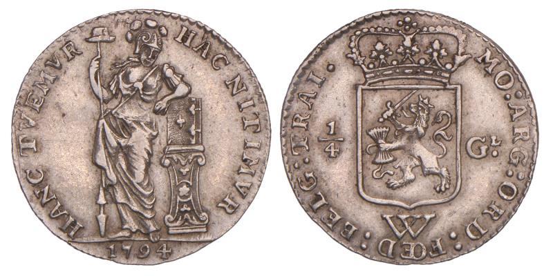 West-Indië. 1/4 Gulden. 1794.