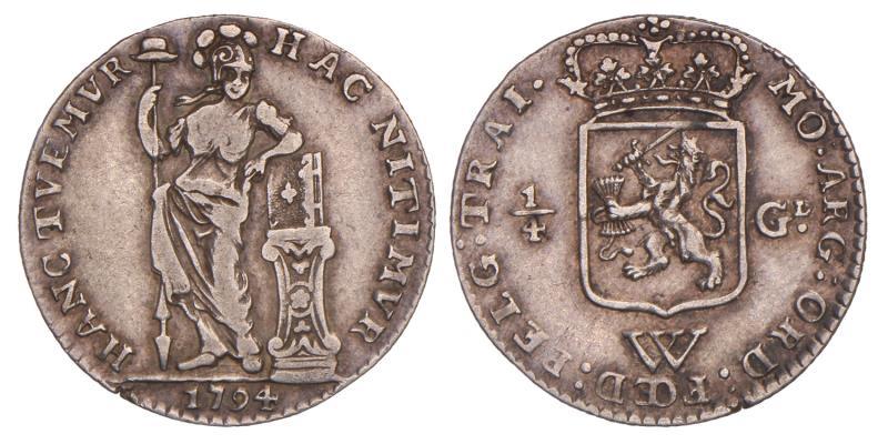 West-Indië. 1/4 Gulden. 1794.