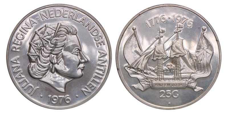 Nederlandse Antillen. 25 Gulden. 1976.