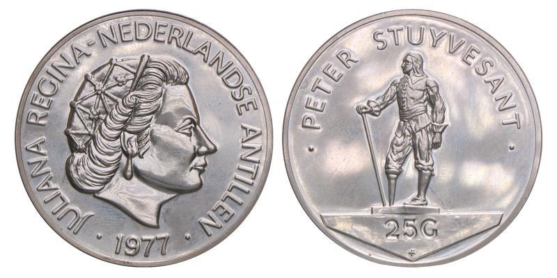 Nederlandse Antillen. 25 Gulden. 1977.