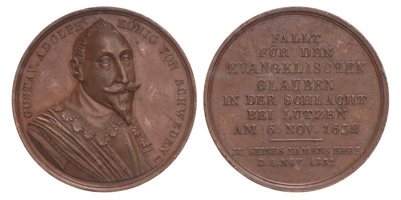1832. Zweden. Dood Gustav van Zweden herdacht.