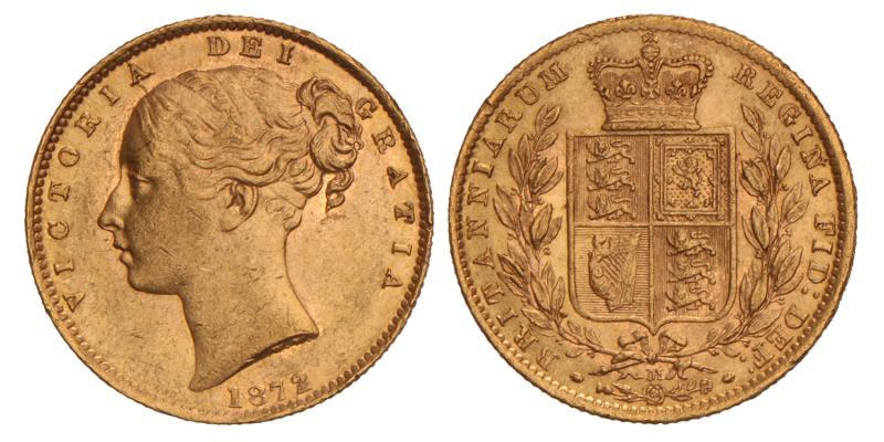 Australia. Victoria. Sovereign. 1872 M.