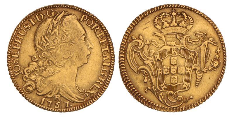 Brazil. Jose I. 6400 Reis. 1757 R.
