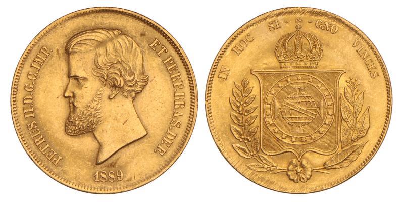 Brazil. Pedro II. 20000 Reis. 1889.