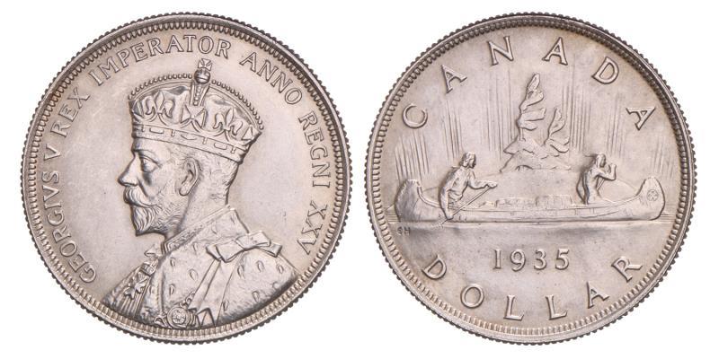 Canada. George V. Dollar. 1935.