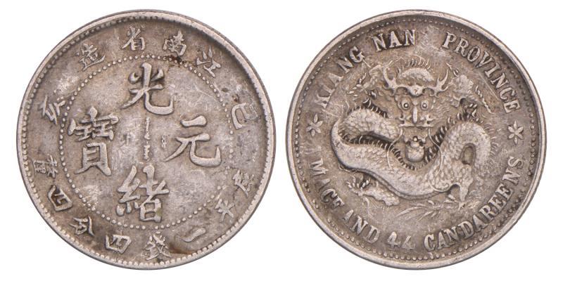 China. Kiangnan. 20 Cents. -1899.