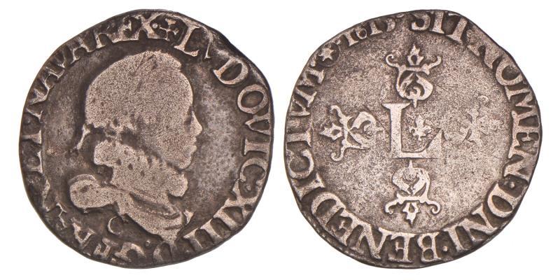 France. Louis XII. 1/2 Franc C. 1615.