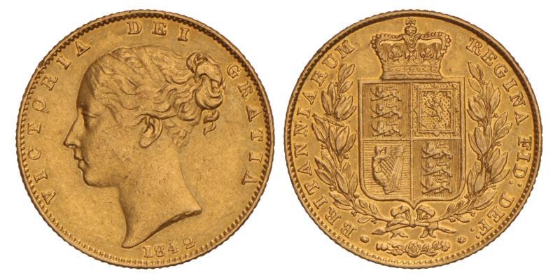 Great Britain. Victoria. Sovereign. 1842.