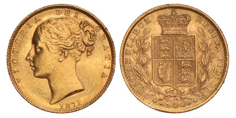 Great Britain. Victoria. Sovereign. 1871.