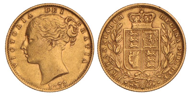 Great Britain. Victoria. Sovereign. 1872.