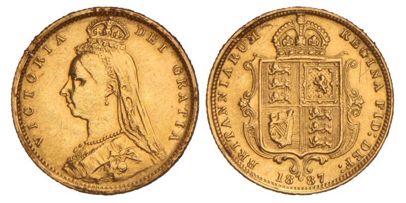 Great Britain. Victoria. Half Sovereign. 1887.