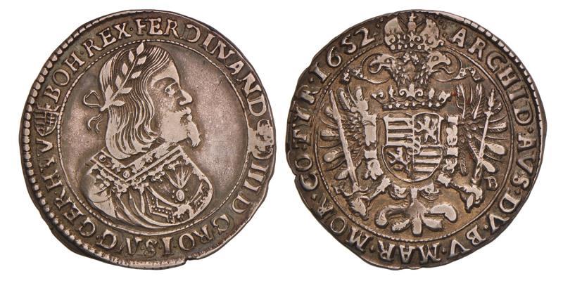 Hungary. Ferdinand III. Half Thaler. 1652 K B.