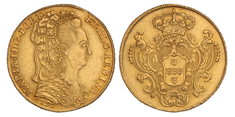 Portugal. Maria I. 4 Escudos. 1799.