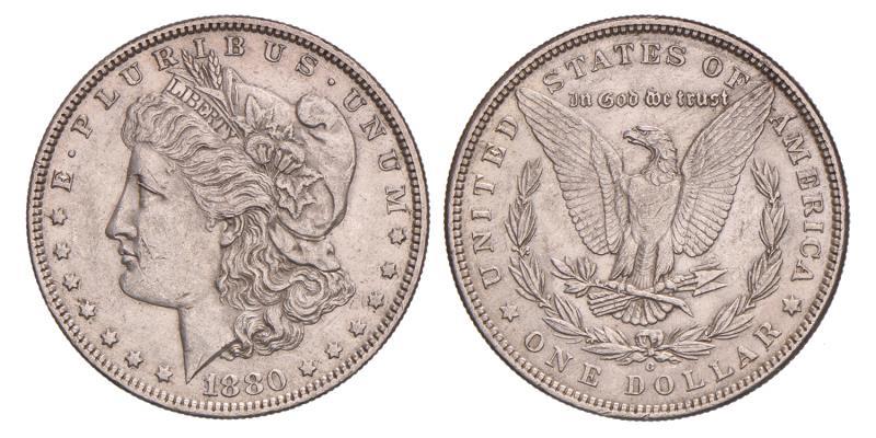 USA. Dollar. 1880 O.