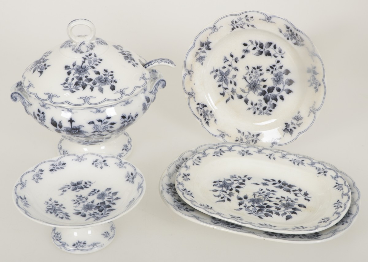 Een lot diverse Villeroy & Boch serviesdelen, Duitsland, 1e helft 20e eeuw.