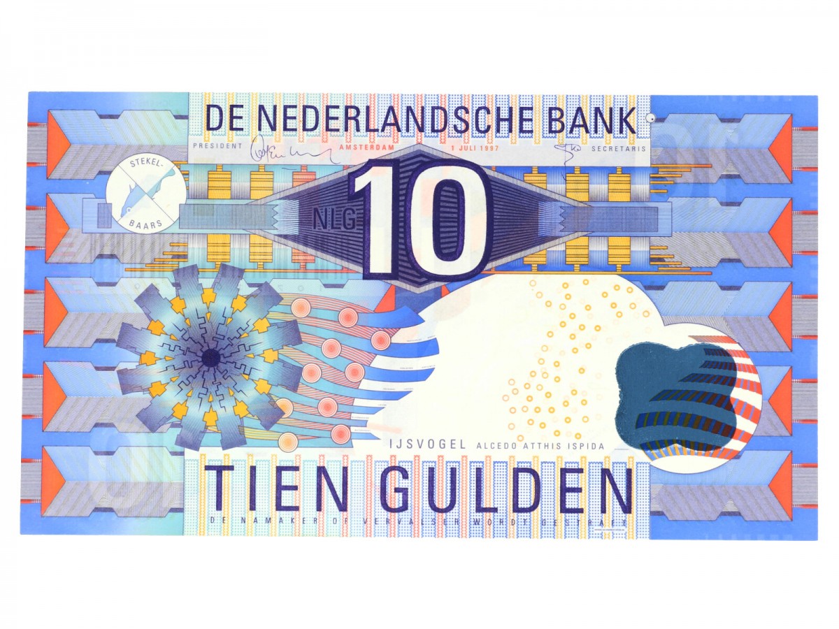 Nederland 10 gulden Bankbiljet Type 1997 IJsvogel - UNC