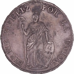 Peru. 8 Reales. 1833 Cuzco BA.