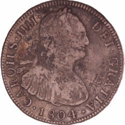 Peru, Spanish colony. Charles IV. 4 Reales. 1804 PI.