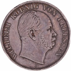 German states. Prussia. Wilhelm I. Thaler. 1867 A.