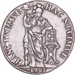 3 Gulden -generaliteits- Utrecht 1793. Zeer fraai.