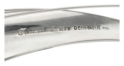 Sølvsmedion sterling zilveren Deense design broche.