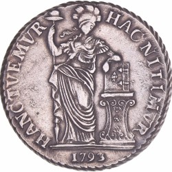 3 Gulden -generaliteits- West-Friesland 1793. Zeer fraai +.