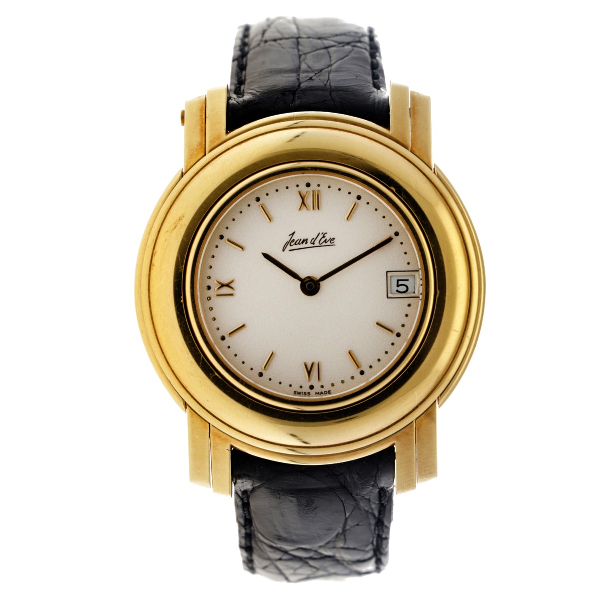 Jean d'Eve Pacte Perpetual Dual Reverse watch 18K geelgoud - Heren horloge - ca. 1990-1999