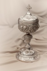 Zilveren ciborie / hostiekelk, Joseph Philippe Adolphe Dejean, Parijs 1846-1865.