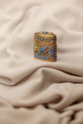 Opium doosje zilver.