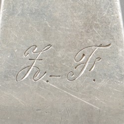 Groentelepel zilver.