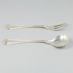 Gembercouvert Hollands rondfilet zilver.