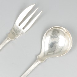 Gembercouvert Hollands rondfilet zilver.