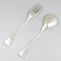 Gembercouvert Hollands rondfilet zilver.