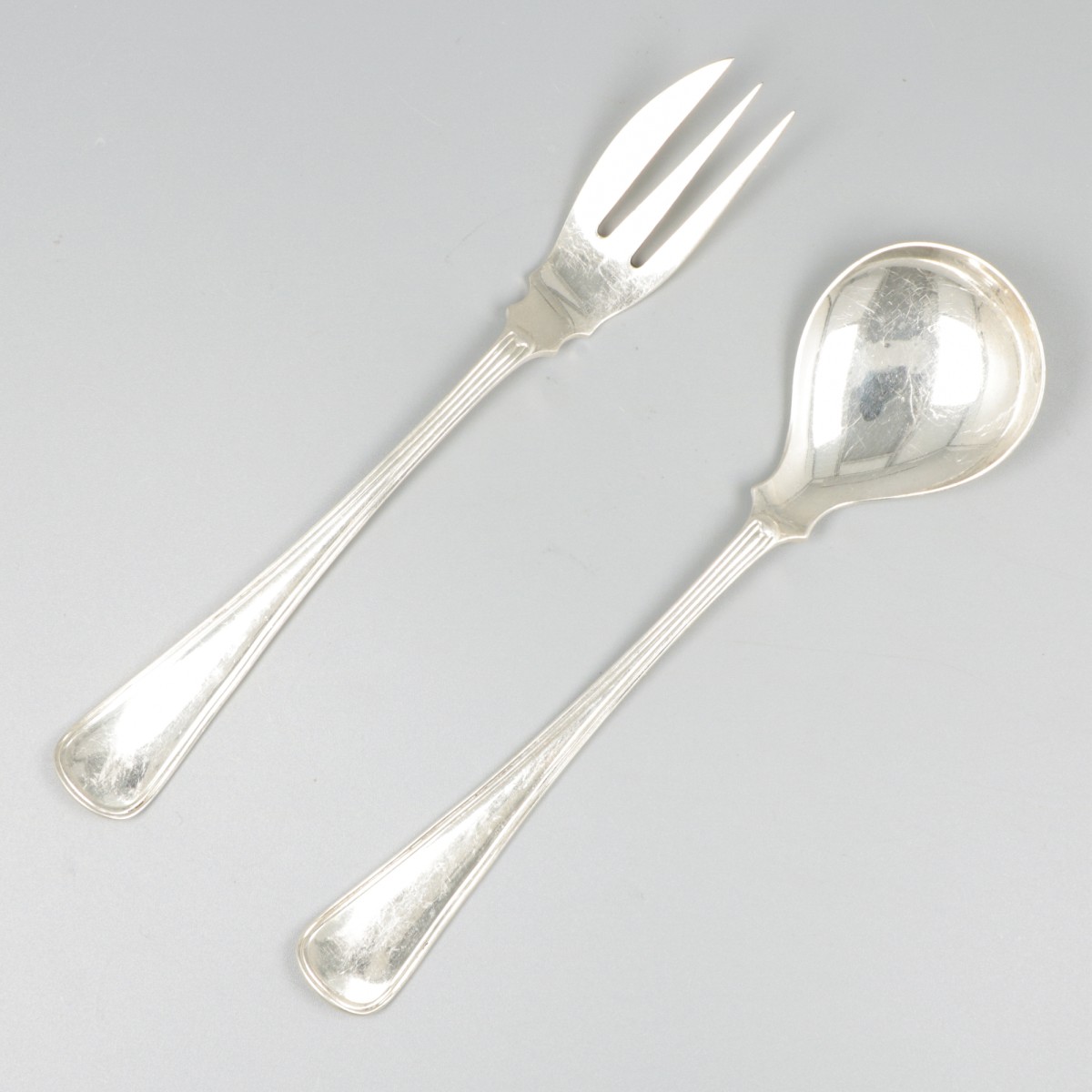 Gembercouvert Hollands rondfilet zilver.