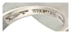 Sterling zilveren Deense design ring.