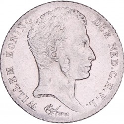 Nederlands-Indië. 1 Gulden Willem I 1840. Prachtig.