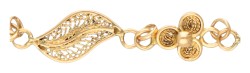 14K Geelgouden filigrain armband.
