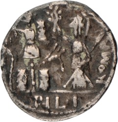 Roman Republic. Marcus Furius Philus. Denarius. ND (119 BC).