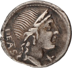Roman Republic. M. Herenius. Denarius. N.D. (101 BC).