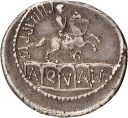 Roman Republic. L. Marcius Philippus. Denarius. N.D. (56 BC).