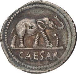 Roman Republic. Julius Caesar. Denarius. N.D. (49 BC).