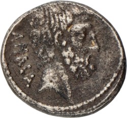 Roman Republic. Marcus Junius Brutus. Denarius. N.D. (54 BC).