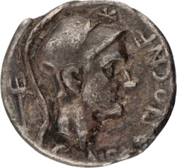 Roman Republic. Cn. Cornelius Blasius. Denarius. N.D. (112 - 111 BC).