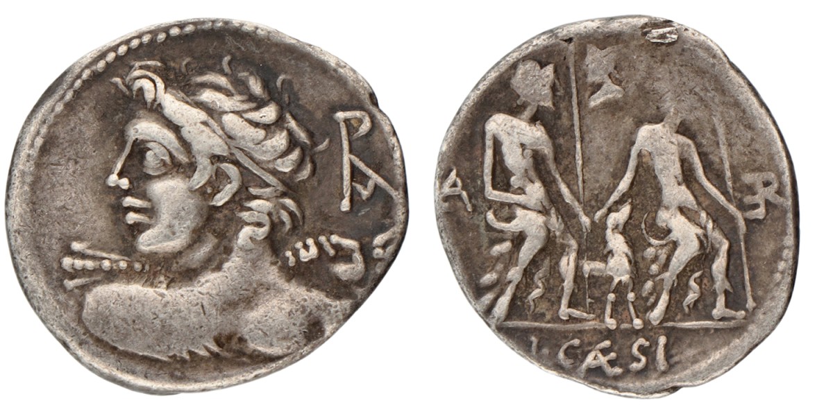 Roman Republic. L. Caesius. Denarius. N.D. (112 - 111 BC).