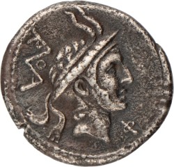 Roman Republic. L. Marcius Philippus. Denarius. N.D. (113 - 112 BC).