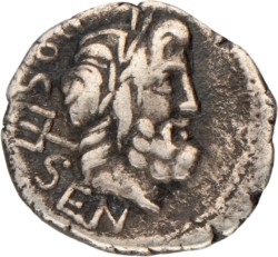 Roman Republic. L. Rubrius Dossenus. Quinar. N.D. (87 BC).