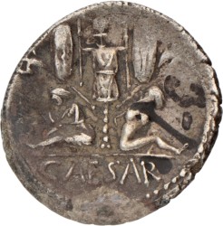Roman Republic. C. Julius Caesar. Deanarius. N.D. (48 - 47 BC).