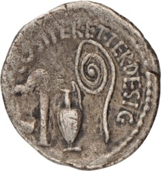 Roman Republic. Octavianus. Denarius. N.D. (37 BC).
